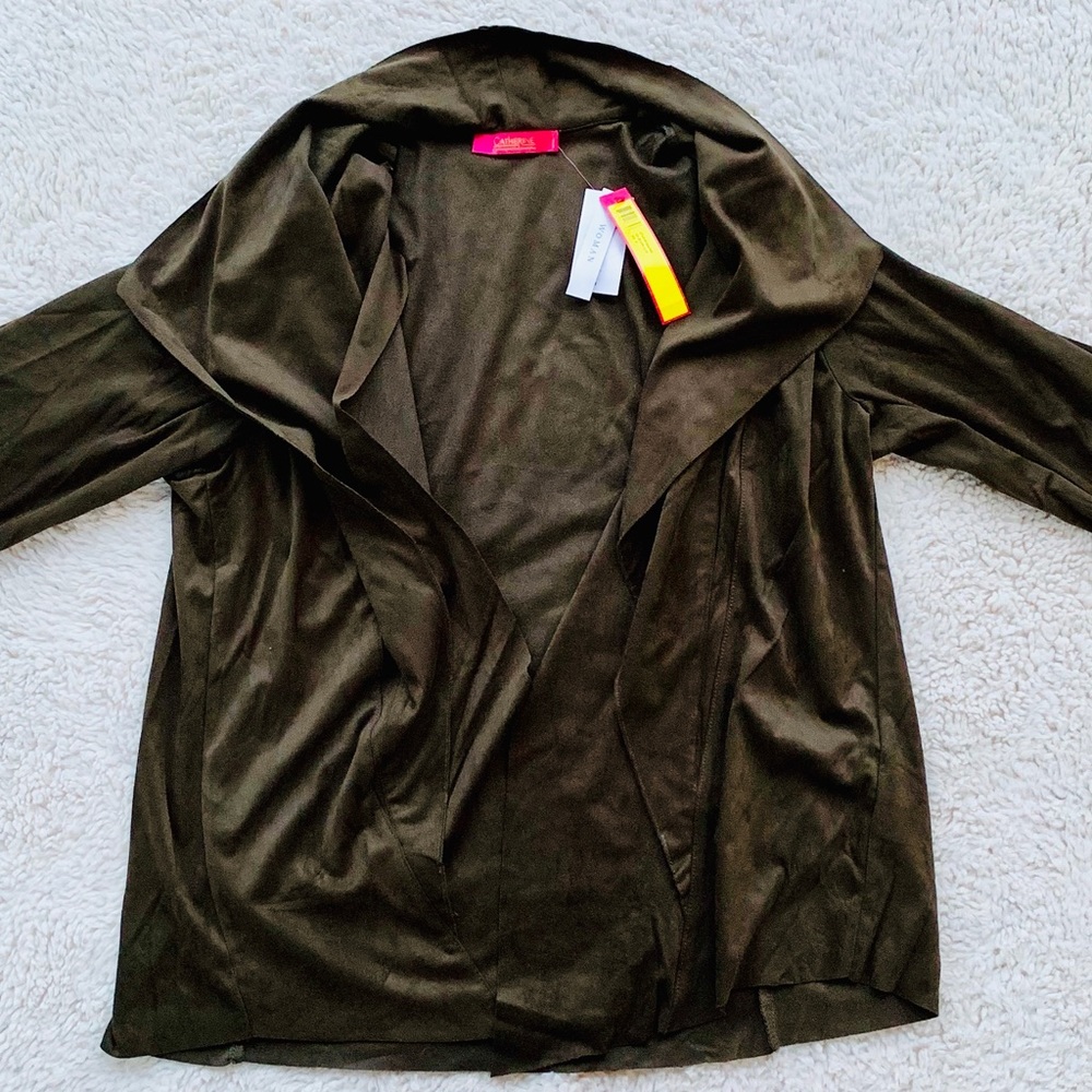 Catherine Maladrino Faux Suede Jacket